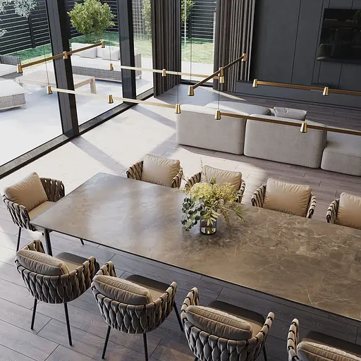 Подвесной светильник Skarlat RHL7741 3x5W GD+BK 4000K - фото 2