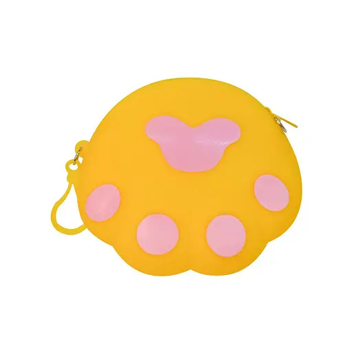 Дитячий гаманець-брелок "Лапка" Bambi C44413, 14 х 12 х 2 см Жовтий - фото 1