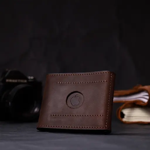 Шкіряний чоловічий гаманець Grande Pelle 10х8х0.5 см acs0026937 - фото 8