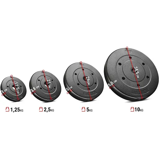 Гантели Trex Sport Trex 2х10кг - фото 5