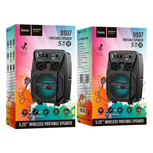 Колонка портативна Hoco з функцією караоке DS07 - фото 5