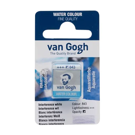 Краска акварельная Van Gogh (843) Интерферентный белый кювета Royal Talens - фото 1