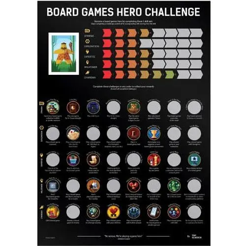 Скретч постер Board Games Hero Challenge (англ.) (СП100ДНН)