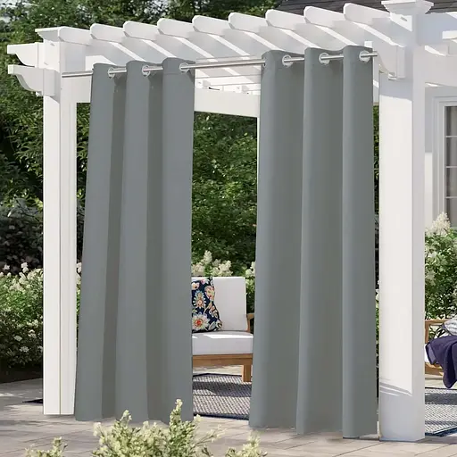 Штора уличная водонепроницаемая для беседки (2 х 1.45 м) Серый