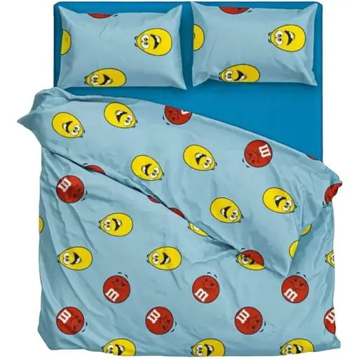 Комплект постільної білизни OldBro M&M, бязь Arabeska, двуспальний  Євро 240×220 см - фото 1