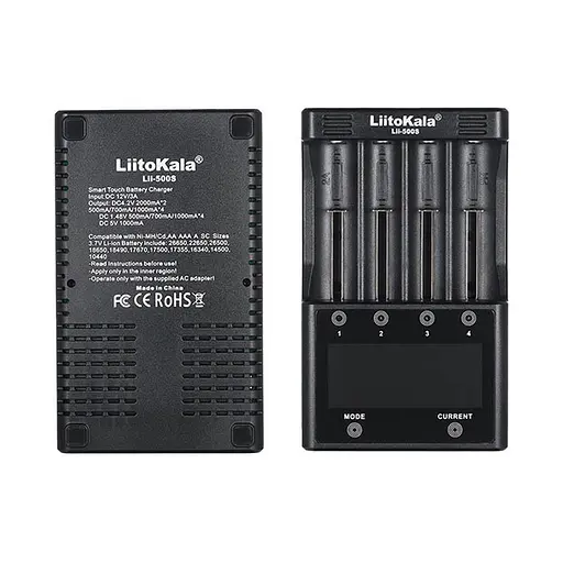 Заряднoe устройство Liitokala Lii-500S на 4 канала (для Ni-MH, Ni-CD, Li-Ion) с блоком питания - фото 6