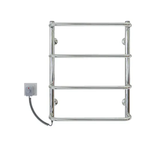 Электрический полотенцесушитель Kosser Скоба 600x500/4 ЕL рег. ДС08EL, Хром, Левое - фото 2