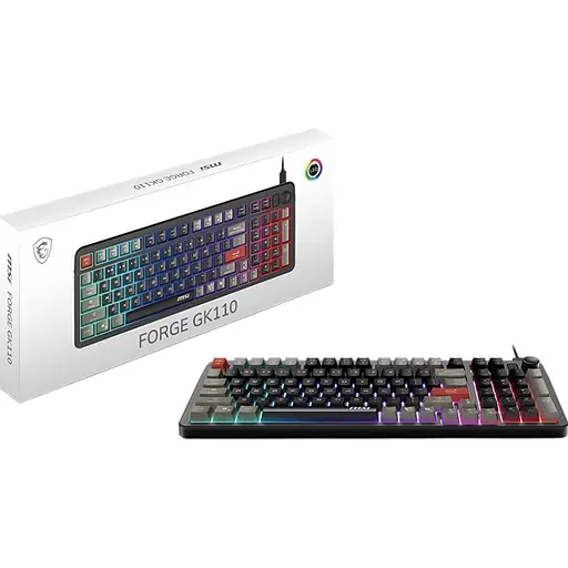 Клавиатура MSI Forge GK110 Black UA (S11-04UA226-HH9) [148458] - фото 6