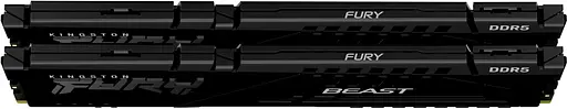 Память для ПК Kingston DDR5 64 ГБ KIT (32 ГБ x 2) 6000 FURY Beast Black EXPO - фото 2