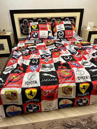 Постільна білизна бавовняна Логотип Півтораспальна 150 x 220 Бязь 70 х 70