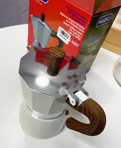 Гейзерна кофеварка MAGIO MG-1007 гейзерного типа на 3 порции еспресо 150 мл - фото 6