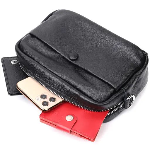 Женская сумка Vintage из натуральной мягкой кожи 21х13з7.5 см sum0029042 - фото 8