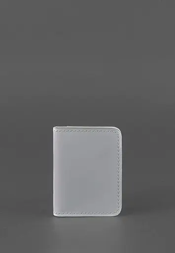 Кожаная обложка для ID-паспорта и водительского заседания 4.0 Серая - фото 2