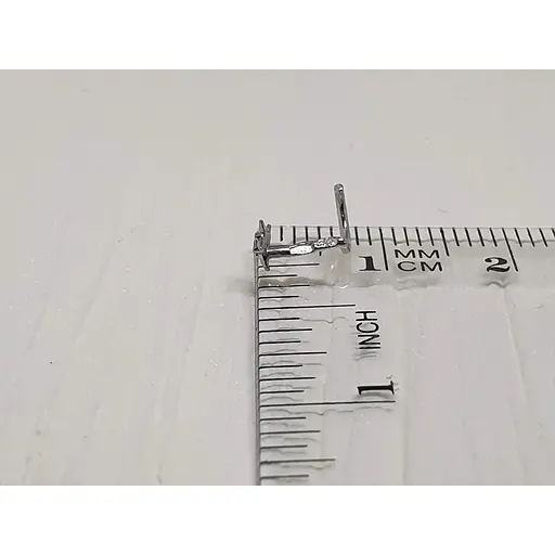 Срібна сережка-пірсинг Астор в ніс. 8182441Р - фото 2