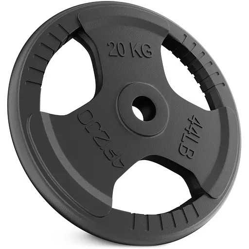 Диск металлический 4FIZJO 20 кг 26 мм Black (P-5905973401395) - фото 1