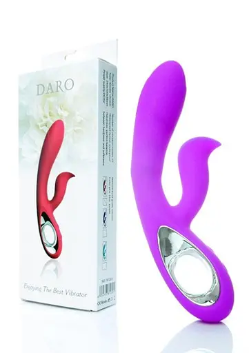 Вібратор-кролик Boss Series Daro 19.5 см фіолетовий - фото 8