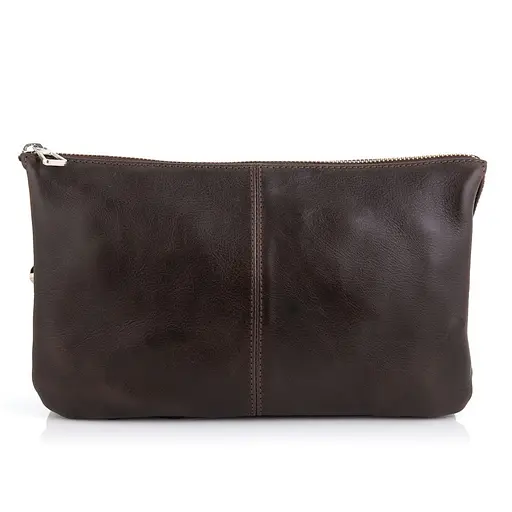 Чоловіча шкіряна барсетка GRANDE PELLE 17х26х7 см sum0026495 - фото 3