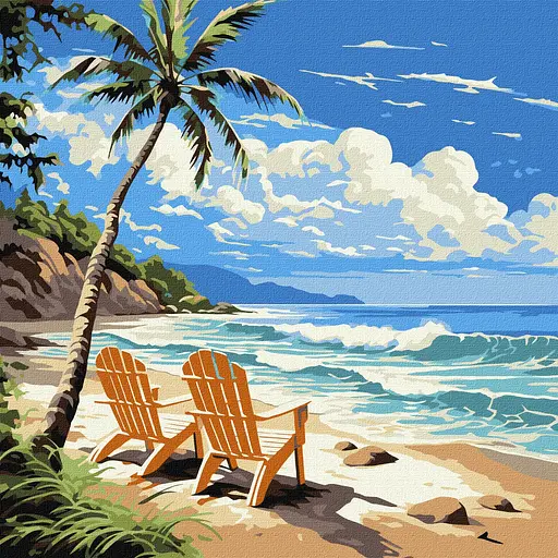 Набір для розпису по номерах Світ для закоханих, 30x30 см, КНО2787