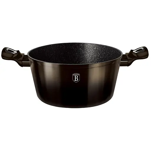 Каструля Berlinger Haus Shiny Black Metallic Line з кришками 4.1 л 24х11.8 см коричнева (BH 6605) - фото 2