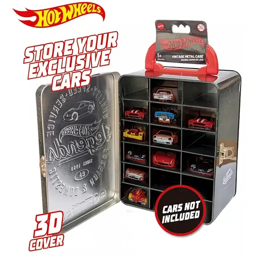 Контейнер Hot Wheels для 18 машинок вінтажний чорний (HWCC22B) - фото 3