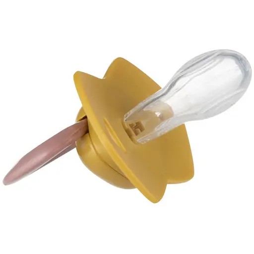 Пустушка Canpol babies Gold силіконова симетрична 18+ міс. 2 шт. помаранчева з рожевим (22/666_pin) - фото 3