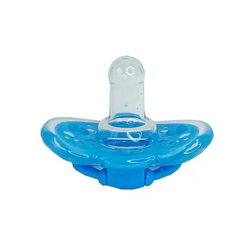 Детская пустышка силиконовая MGZ-0517(Blue) круглая - фото 2