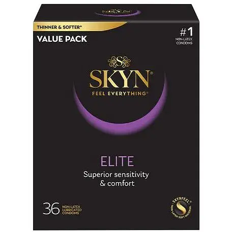 Презервативы безлатексные Skyn ​​Elite (тонкие, 36 шт.) - фото 2