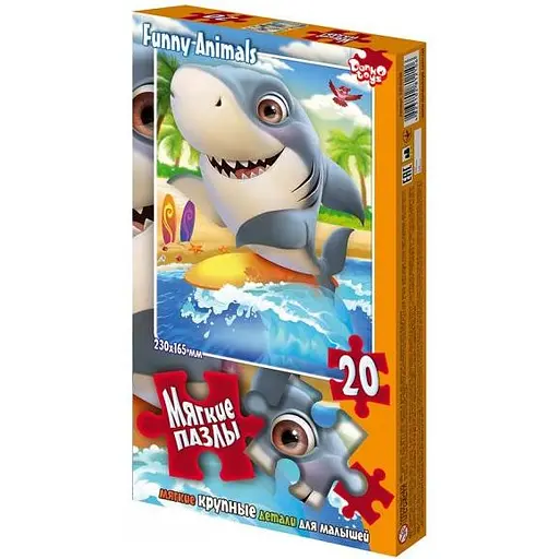М'які пазли Акула Danko Toys S20-09-08, 20 елементів
