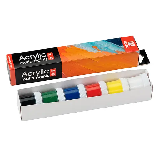 Набір акрилових фарб Arteo Art матовий 6x10 мл - фото 2