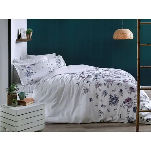 Комплект постільної білизни TAC Zaira Lilac Сімейний Різнобарвний 000229373