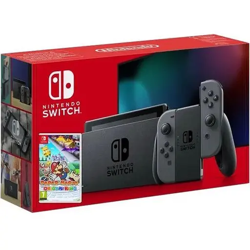 Nintendo Switch Gray (Upgraded version) + Гра Paper Mario: The Origami King