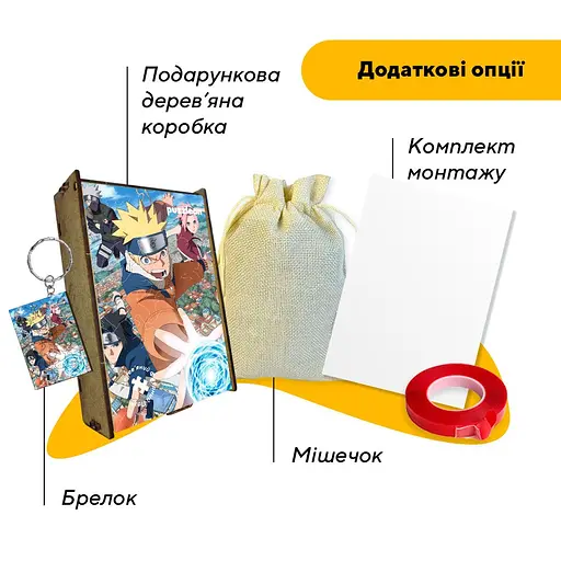 Пазл деревянный Наруто, А1, 500+ элементов, Картонная коробка - фото 6