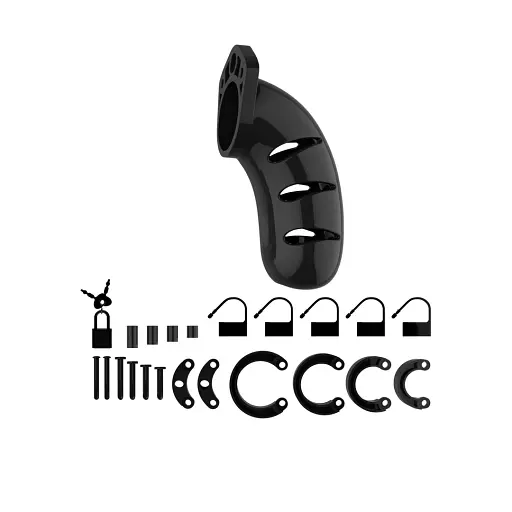 Пояс верности для мужчин ManCage 03 Chastity Cage 12 см черный - фото 3