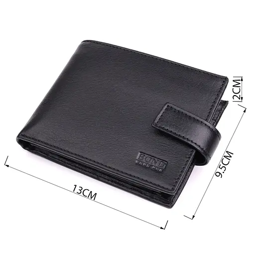 Місткий чоловічий гаманець із натуральної шкіри Bond 13х9.5х2 см acs0029593 - фото 3