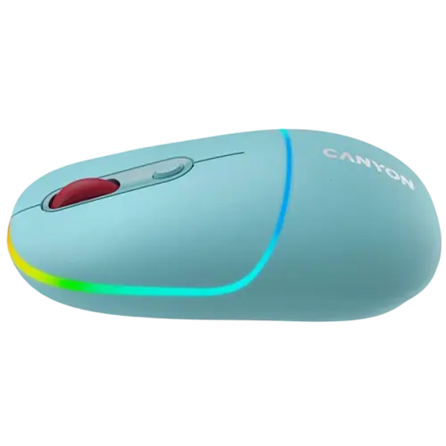 Мышь беспроводная Canyon MW-22 Dual Band RGB Dark Cyan (CNS-CMSW22DC)