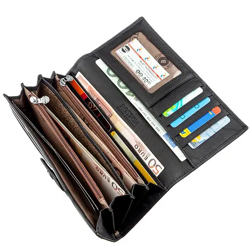 Кожаный женский кошелек Boston 18х9 см acs0015876 - фото 5