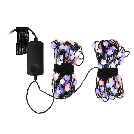Twinkly Гірлянда Smart LED Twinkly Strings Star RGB 200 IP20 12м USB-C кабель зелений без БЖ - фото 3