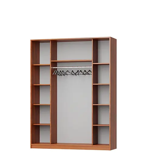 Шафа-купе дводверна MebelStar Комбо AL ДСП/Дзеркало 170x60x210 см Аляска сірий (MBS-2768) - фото 2