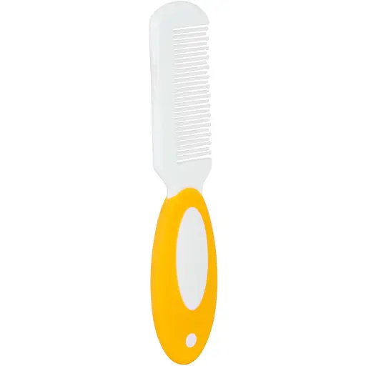 Набор расческа и щетка из натуральной щетины Baby Team (7106_оранжевый) - фото 4