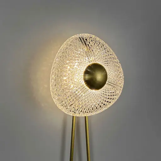 Вишукане декоративне латунне бра з імітацією квітки Арт. W 075 AB Line F - фото 6