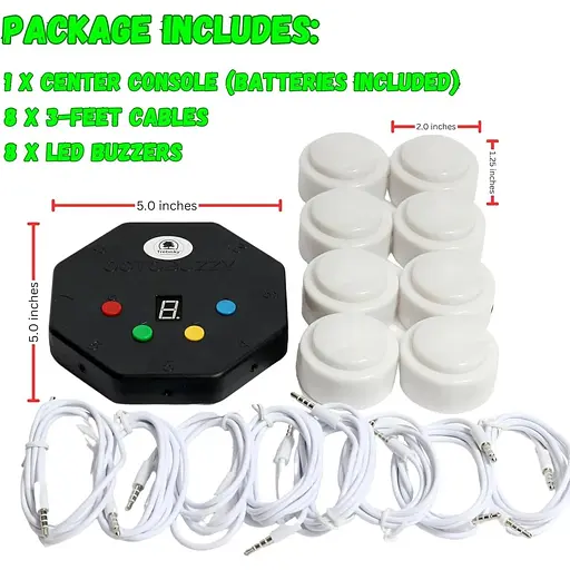 Зумер Trebisky Jeopardy Trivia для игрового шоу - фото 6