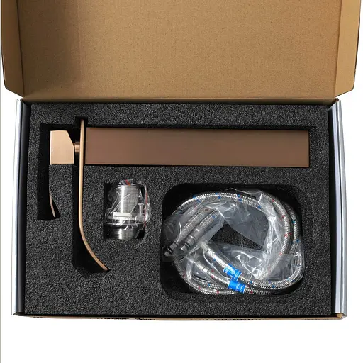 Смеситель для умывальника Platinum Handmade 3191 PVD медный Теплый закат - фото 3