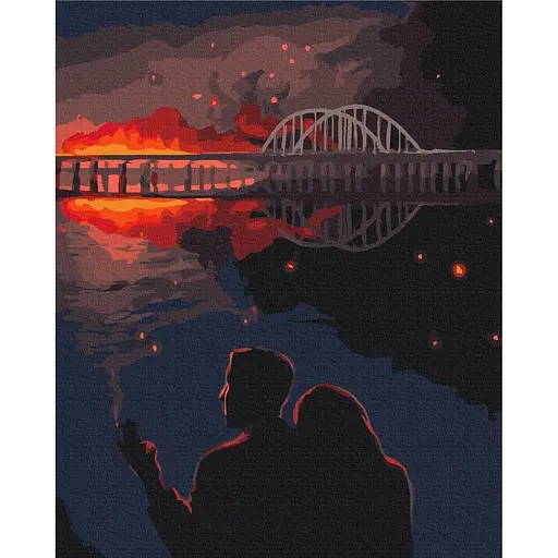 Картина за номерами Кримський міст Mariia Loniuk Brushme 40x50 см кольорова 000277319