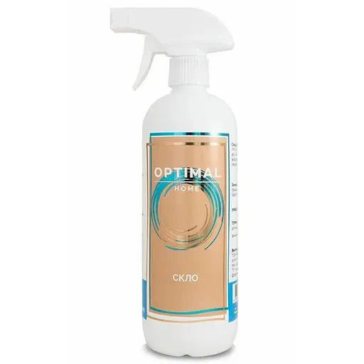  Засіб для миття скла, вікон та дзеркал з розпилювачем Optimal Home  0.5 л (70790) - фото 1
