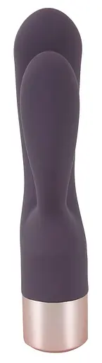 Вібратор-кролик Elegant Series Double Vibe 16 см фіолетовий - фото 3