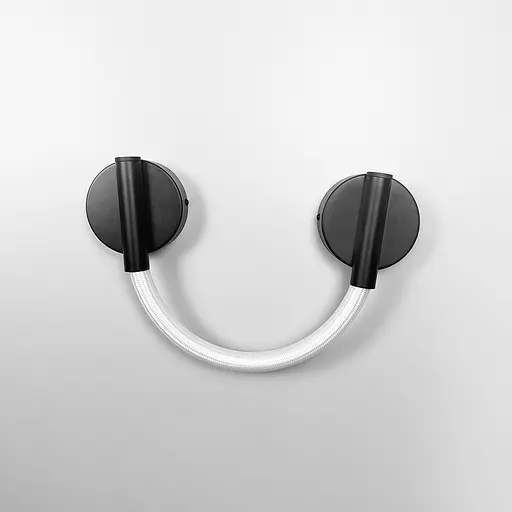 Сучасне бра із обплетеним неоном довжиною 55 см Арт. W 210/400 BK Line F - фото 3