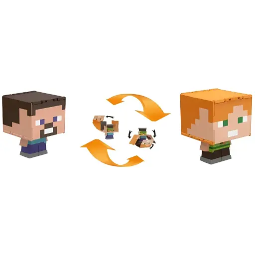 Фигурка-перевёртыш Minecraft Стив и Алекс 2в1 (A111) - фото 8