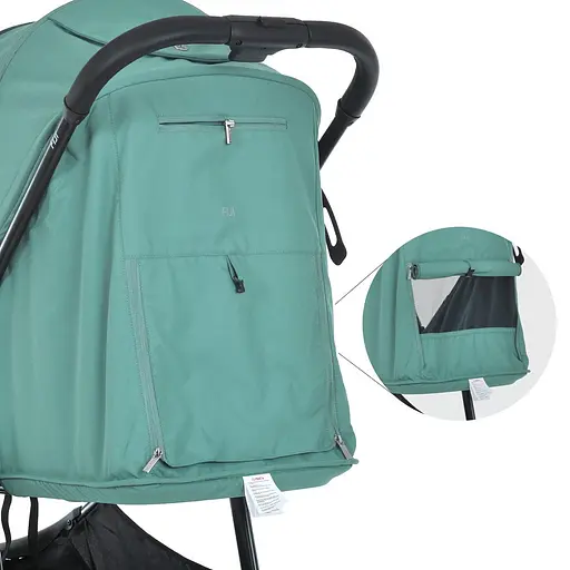 Детская прогулочная коляска-книга El Camino ME 1113 Fiji Frost Green Matt Зеленая - фото 9