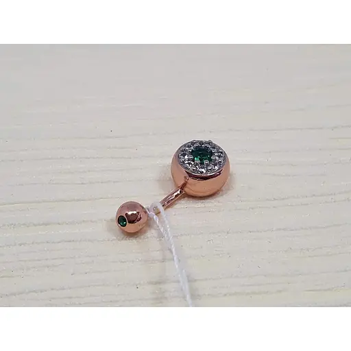 Серебряная серьга для пирсинга пупка Silvex 925. ПР3ФИ/019 - фото 2