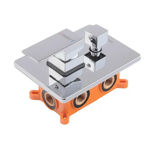 Душова система прихованого монтажу Haiba Kubus 009 HB3951, Хром - фото 3